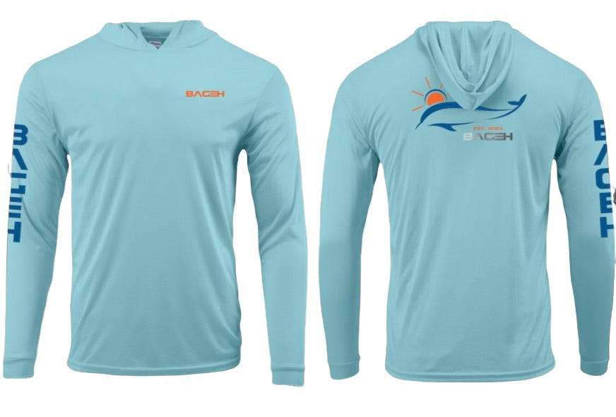 BAGEH Unisex Caribbean Long Sleeve Tee with Hoodie