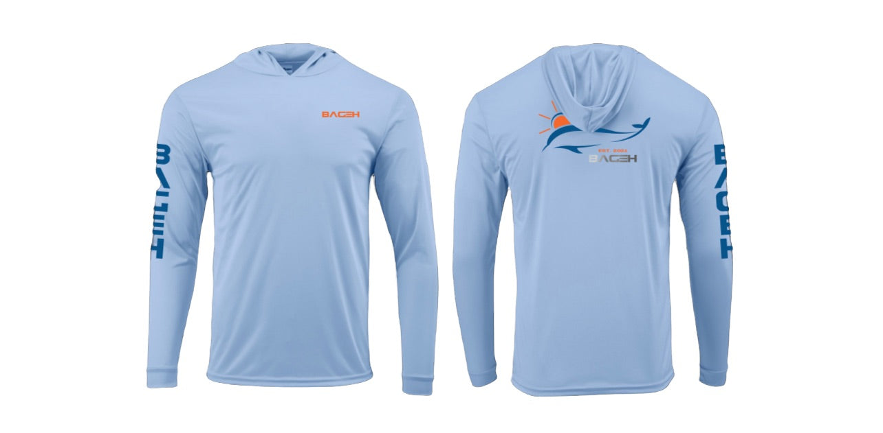 BAGEH Unisex Caribbean Long Sleeve Tee with Hoodie