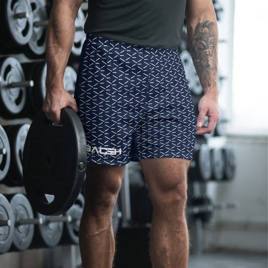 Men Navy & White Shorts