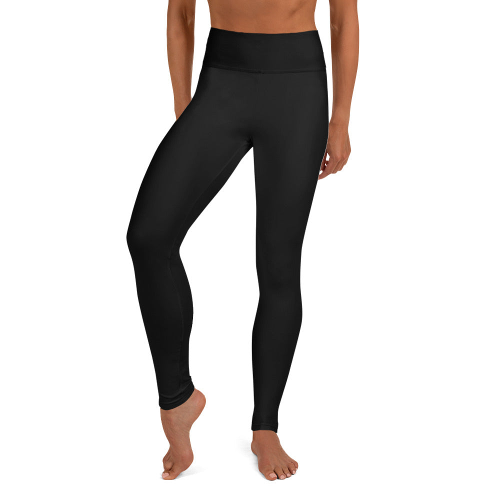 Women's Black Long High Waist Leggings
