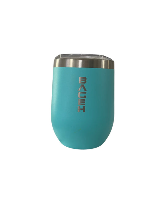 BAGEH CURVED WINE TUMBLR 12 OZ - TEAL