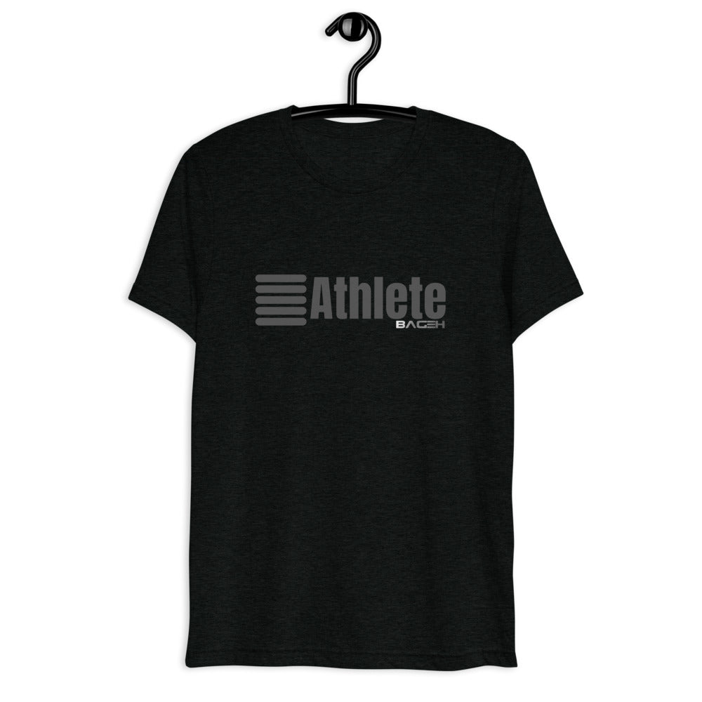 Men Athlete Tee Black and Grey